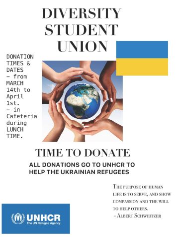 Diversity Student Union Aims to Raise Funds For Ukrainian Refugees