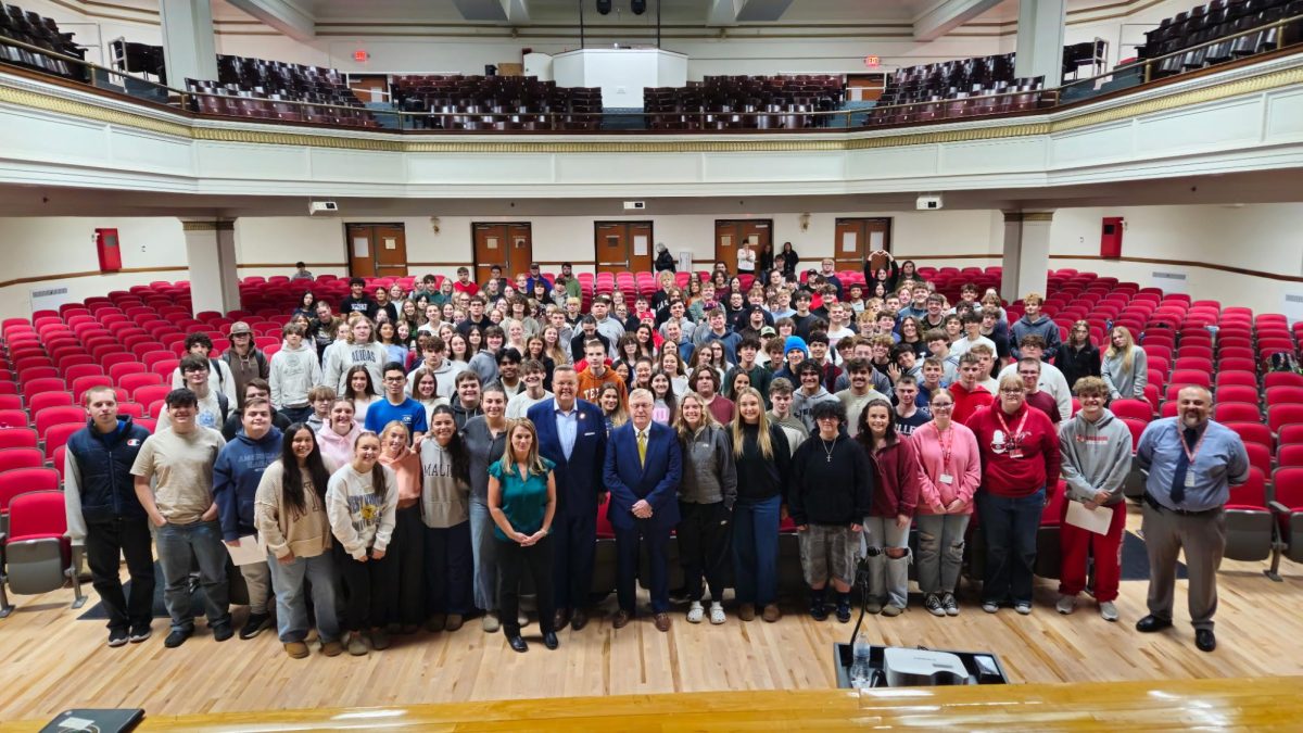 Seniors attended an assembly for Secretary of State Kris Warner on Oct. 29 in the auditorium.