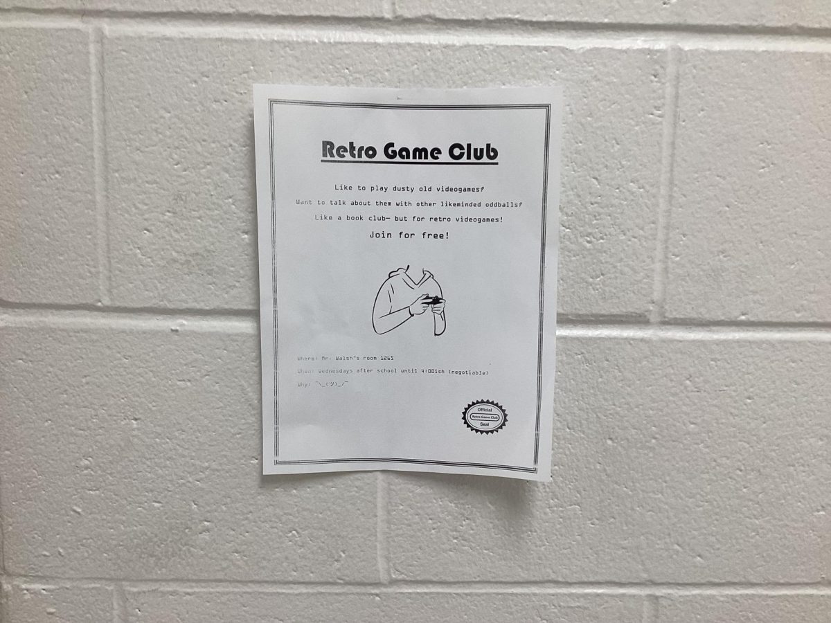 Club flyer on the third floor.