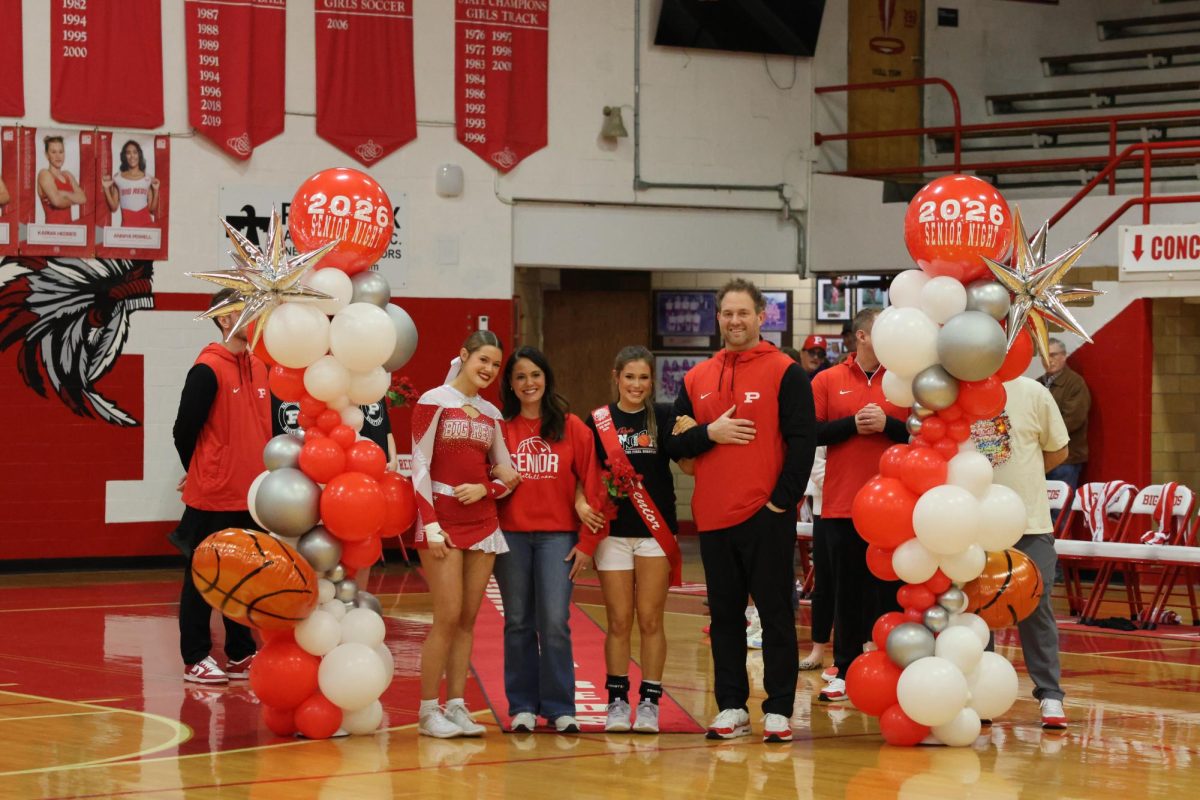 Freshman Anna Flanagan, Sarah Flanagan, Lauren Flanagan and Rudy Flanagan.