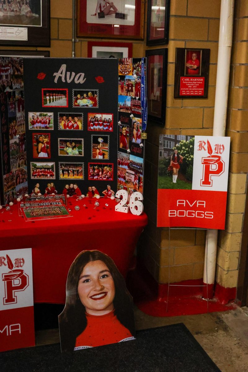 Red Wing Ava Boggs' senior board.