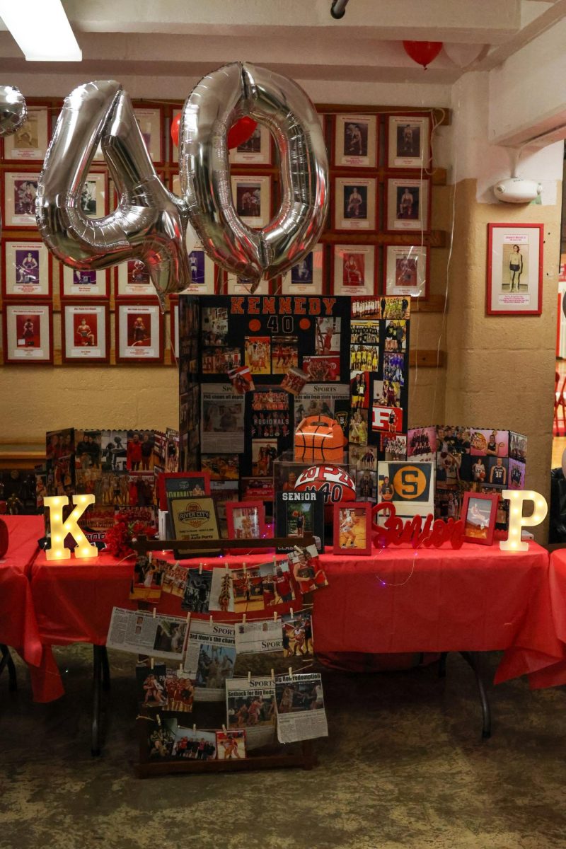 Center and power forward Kennedy Porter’s senior board.