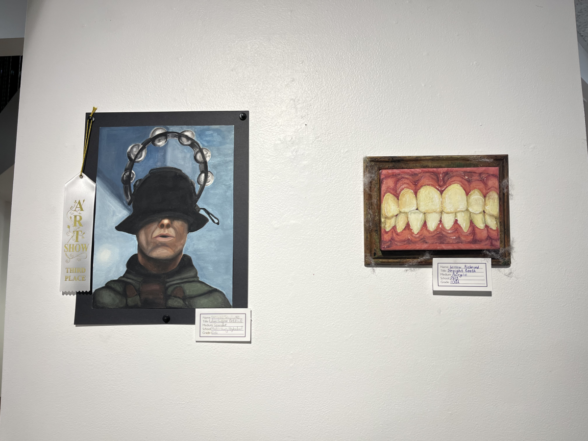 "Liam Gallagher (Biblical)," the third place winner of the 10th grade division, made by sophomore Delaney Snodgrass.