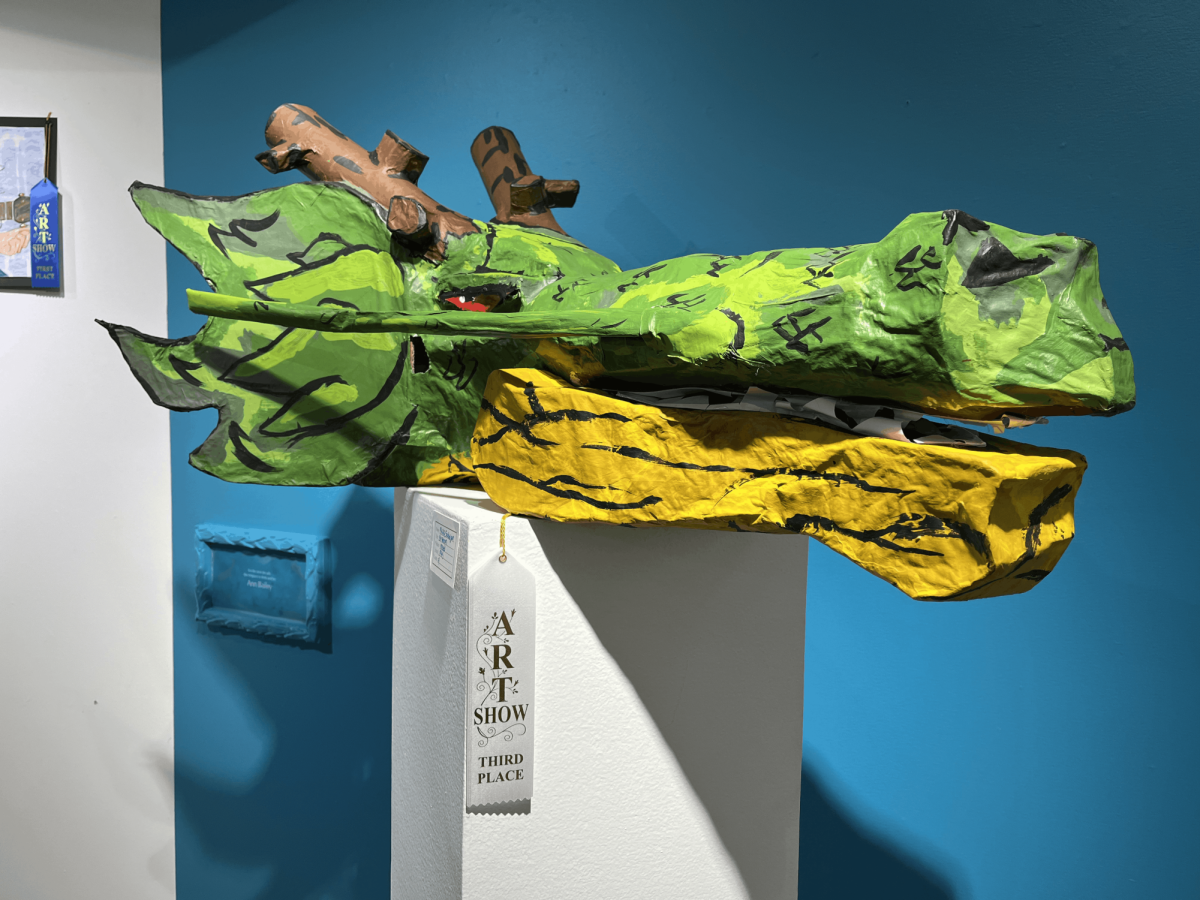 "Shenron," the third-place winner of the 9th grade division, made by sophomore Phillip Sabajan. 