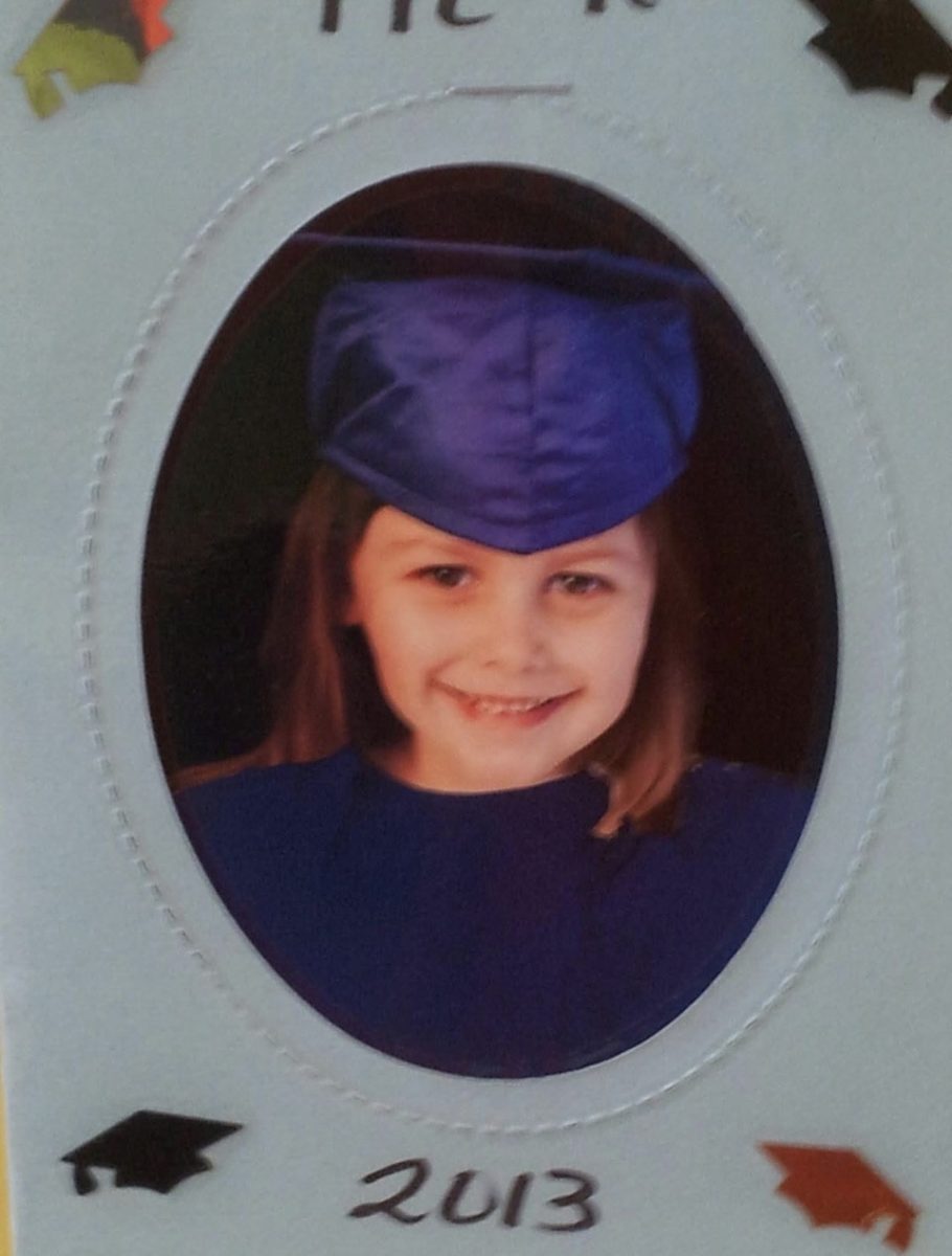 Me during my kindergarten graduation from vienna elementary school.